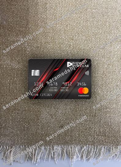 Portugal Banco Popular bank mastercard photolook front